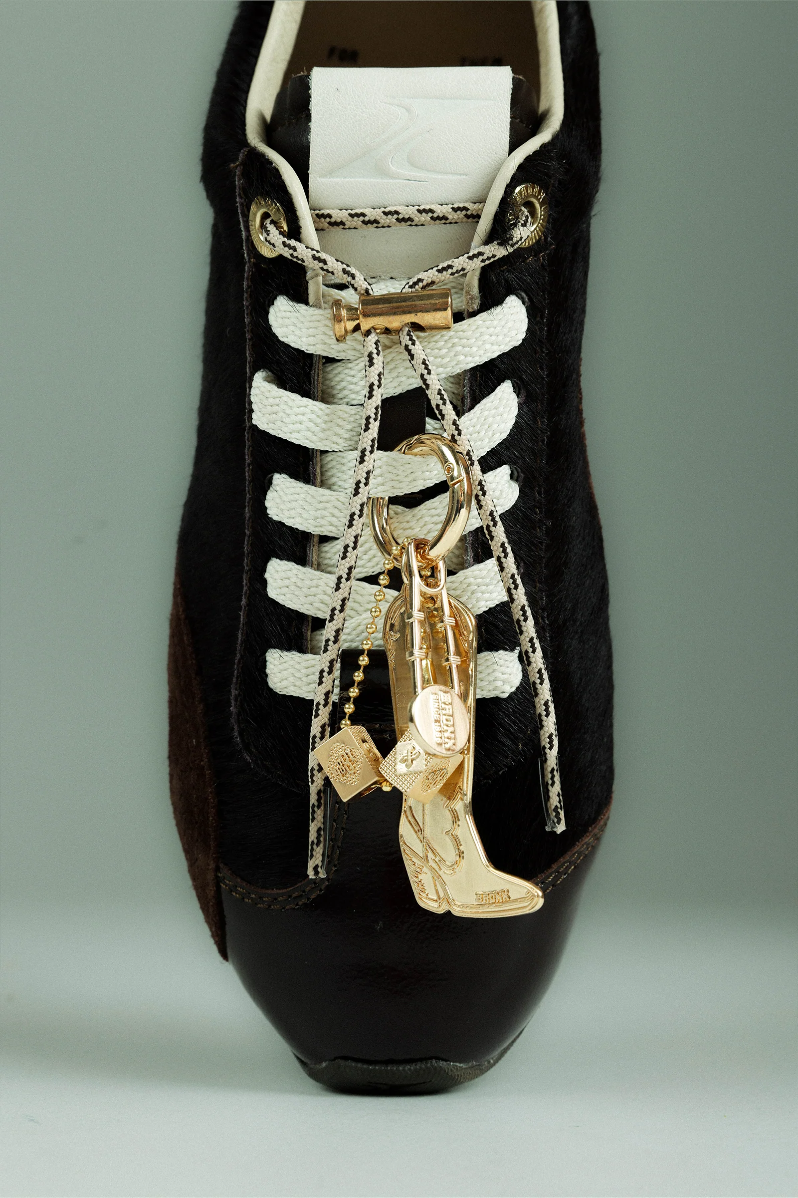 BRONX bag charm | gold/orange - Image 4