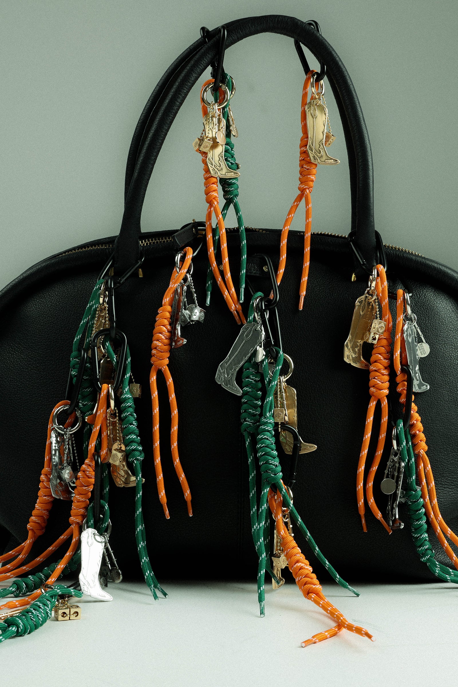 BRONX bag charm | silver/orange - Image 5